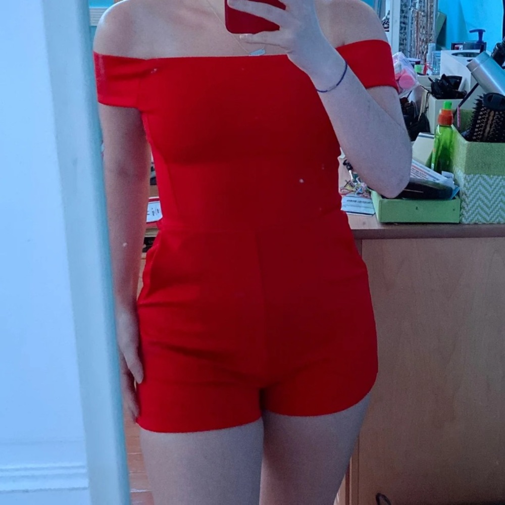 Red romper